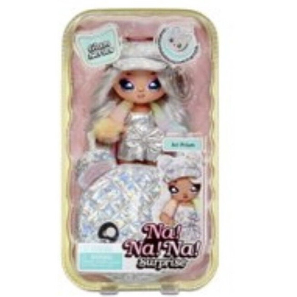 Na Na Na Surprise Glam Series Ari Prism Fashion Doll Metallic Teddy Pom Purse